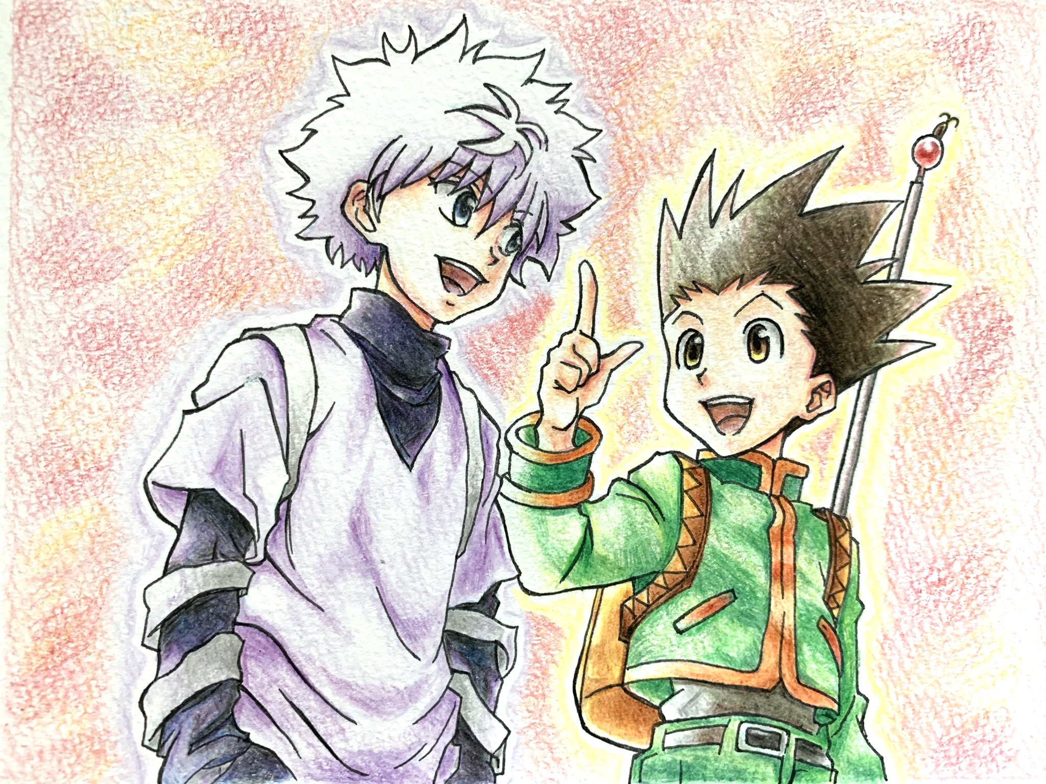 HUNTER×HUNTERキルア、ゴン ハンターハンター キルア ゴン ピンバッチ