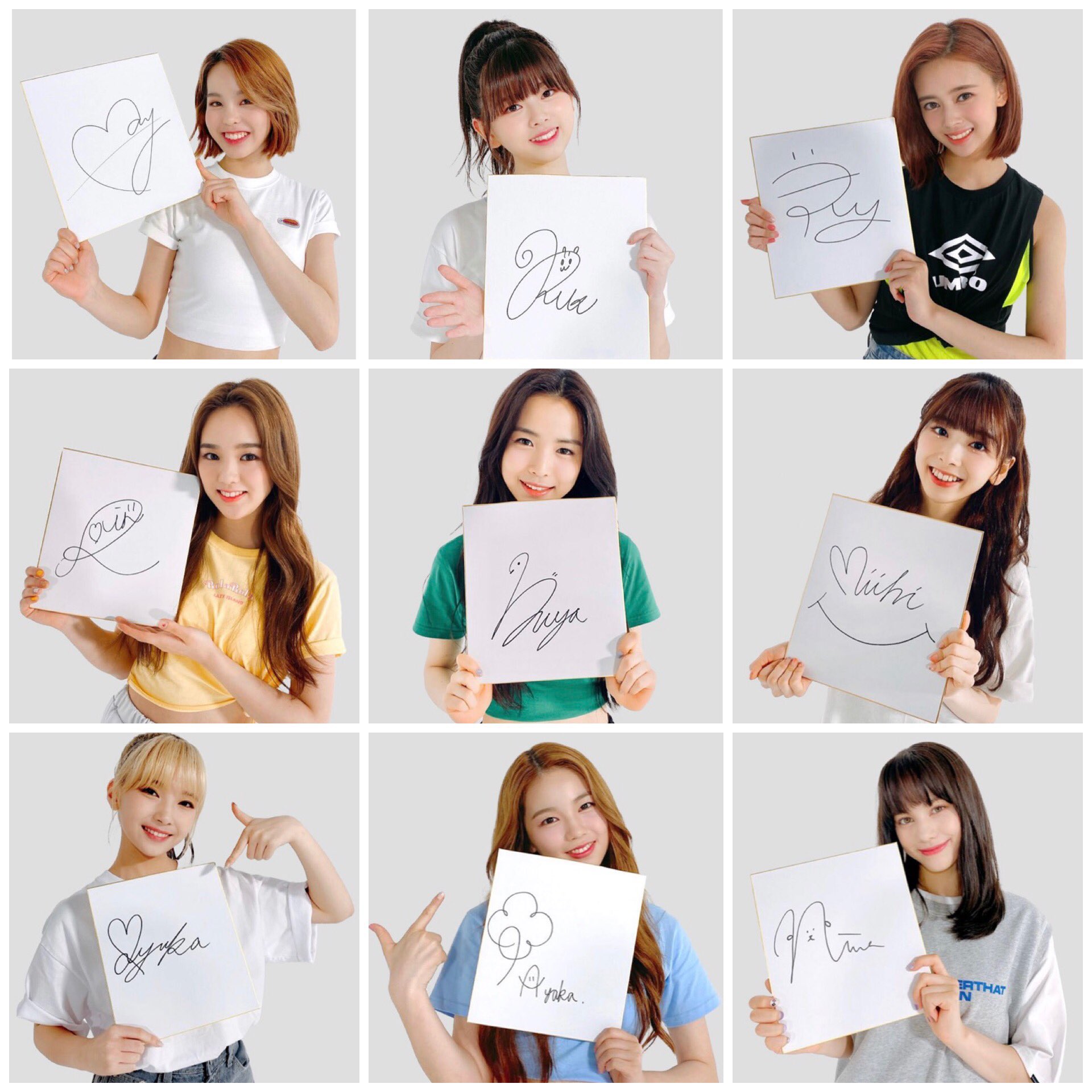 ☆NIZIU☆メンバー全員直筆サイン入りポスター NiziU 全員直筆サイン