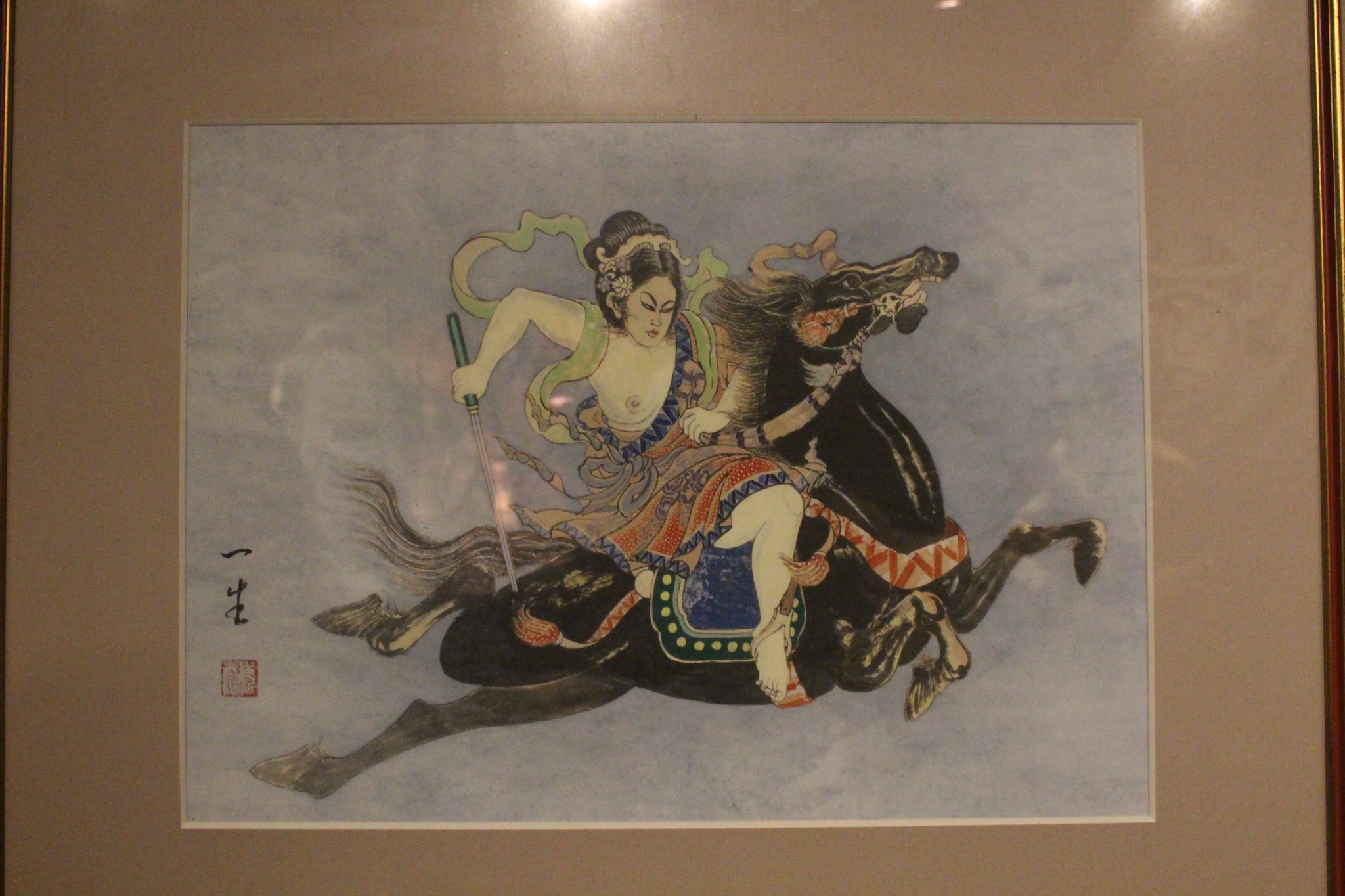 青森ねぶた ねぶた絵師 鹿内一生 鹿内一生第四代ねぶた名人作「素戔嗚