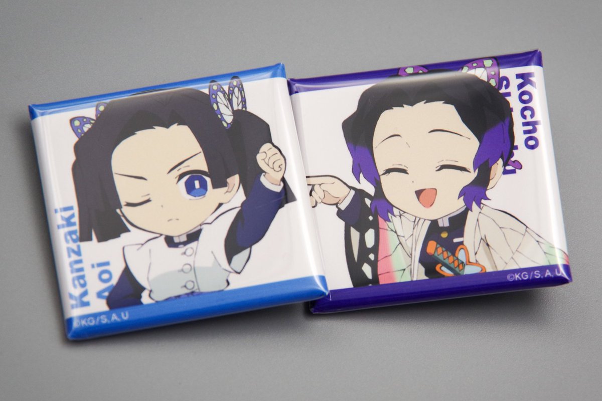 鬼滅の刃 絵巻カフェ くじ引き缶バッジ44mm 胡蝶カナエ 7点セット