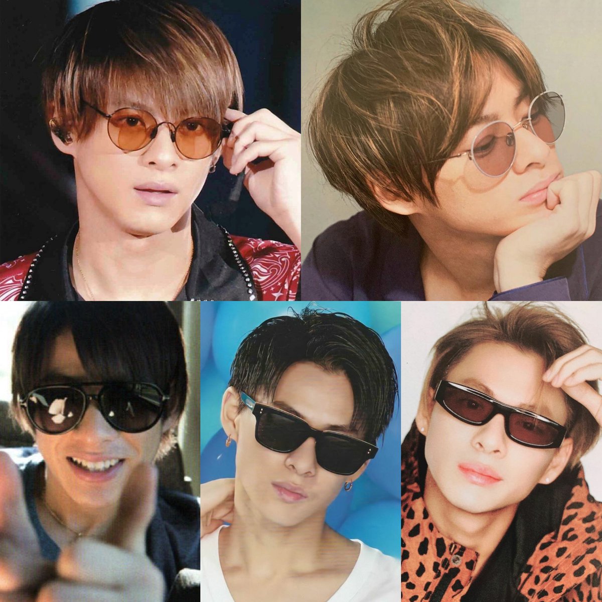 コントでのサングラスの紫耀くんが忘れられなくて色々集めてみちゃいま