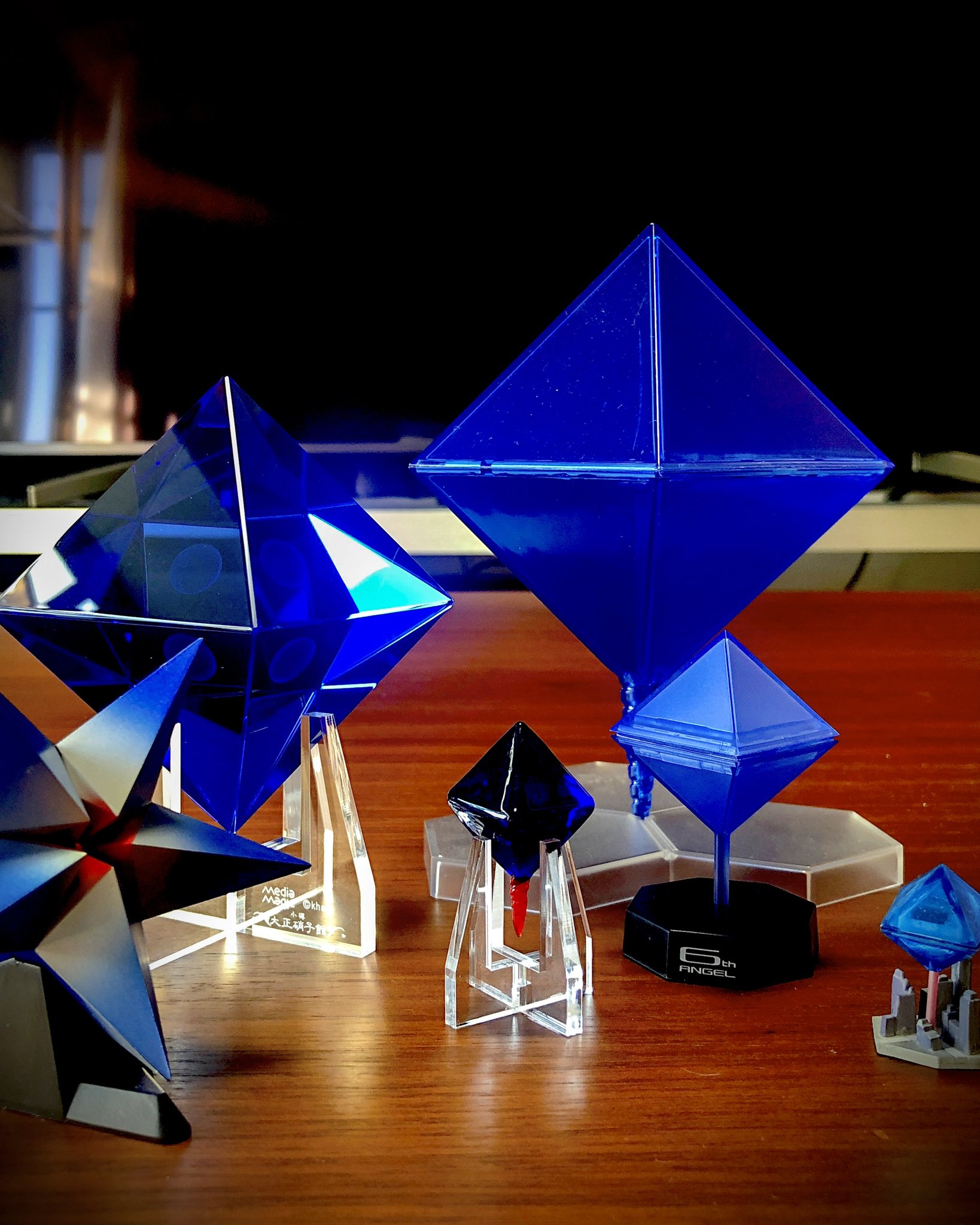 エヴァンゲリオン 第6の使徒 クリスタルオブジェ 小樽大正硝子館 箱付