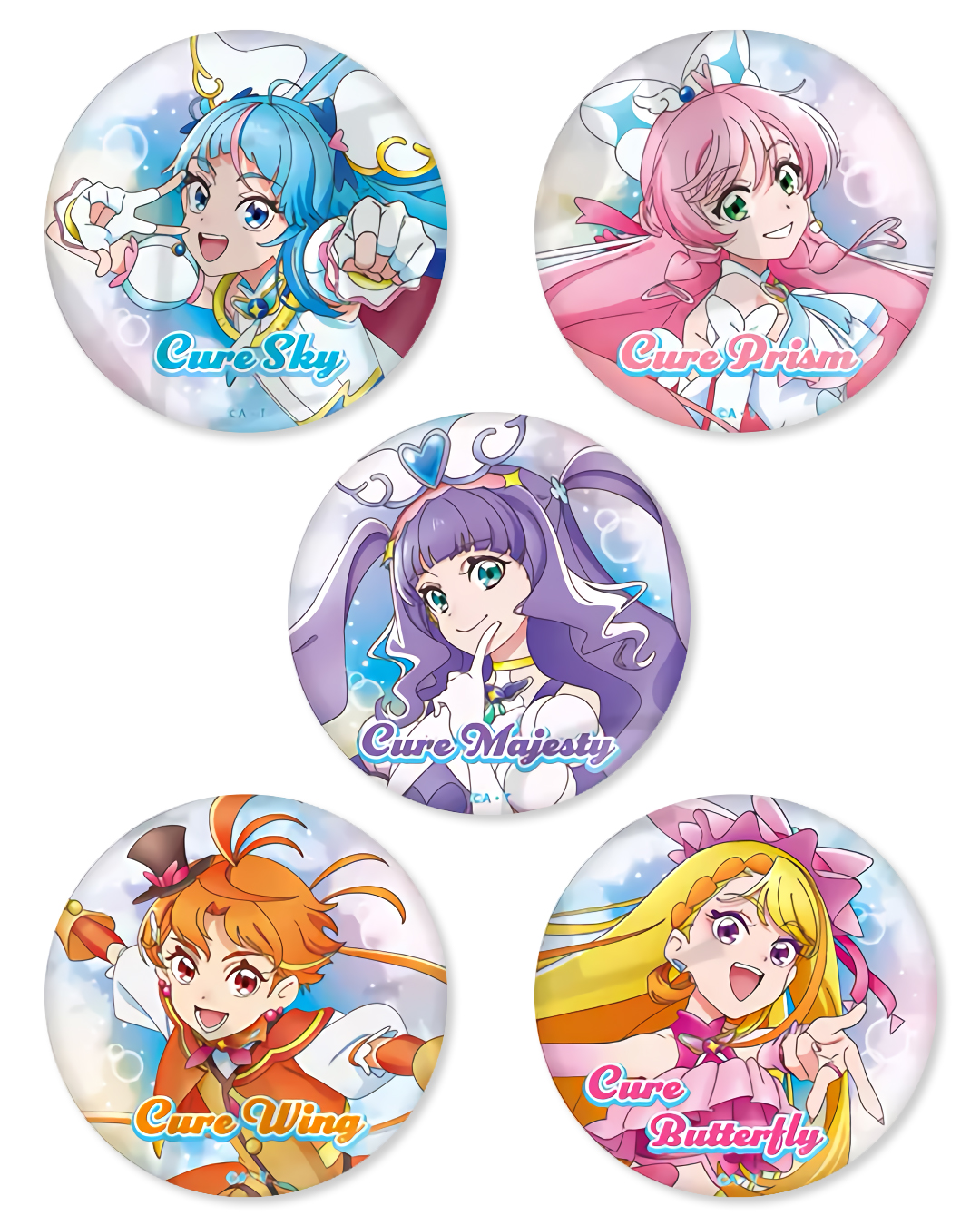 ひろがるスカイ！プリキュア 感謝祭 キュアプリズム 缶バッジ 42点