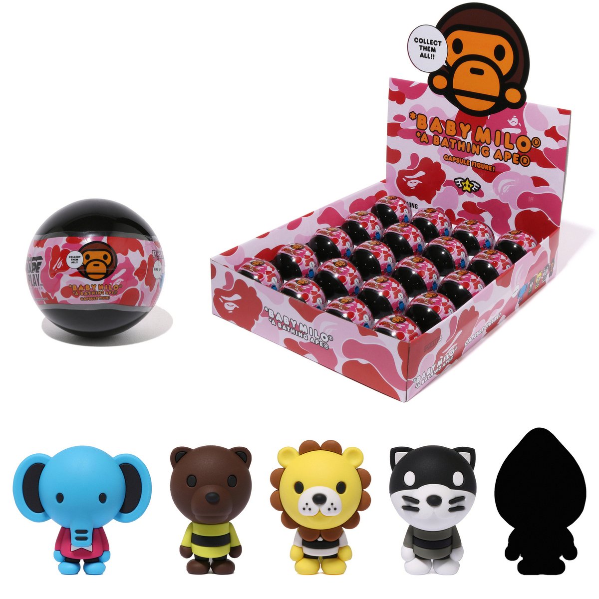 BABY MILO® CAPSULE FIGURE VOL 2 will be available at BAPE STORE