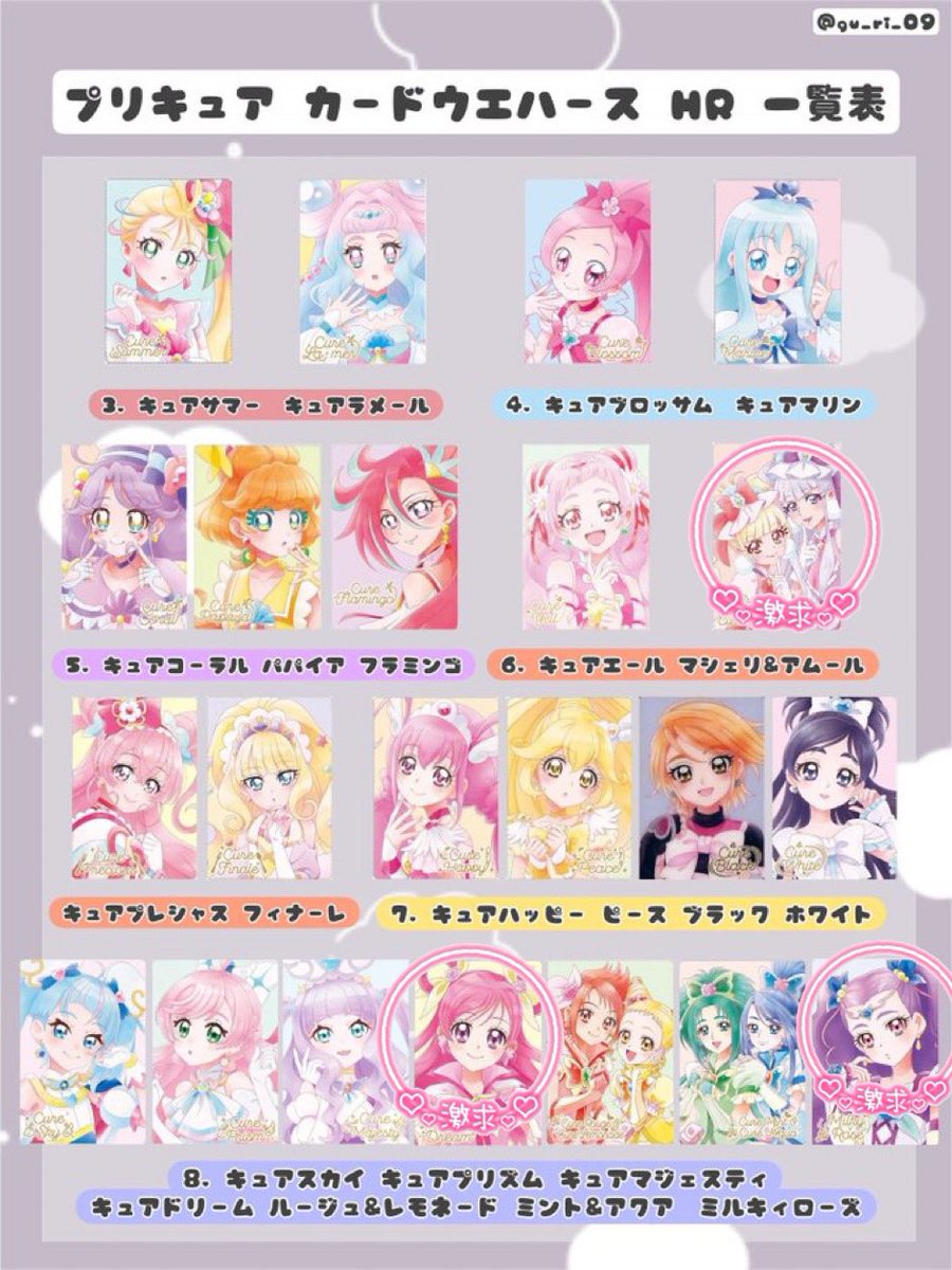 プリキュア ウエハース カード スカイ HR ブラック ホワイト ピース