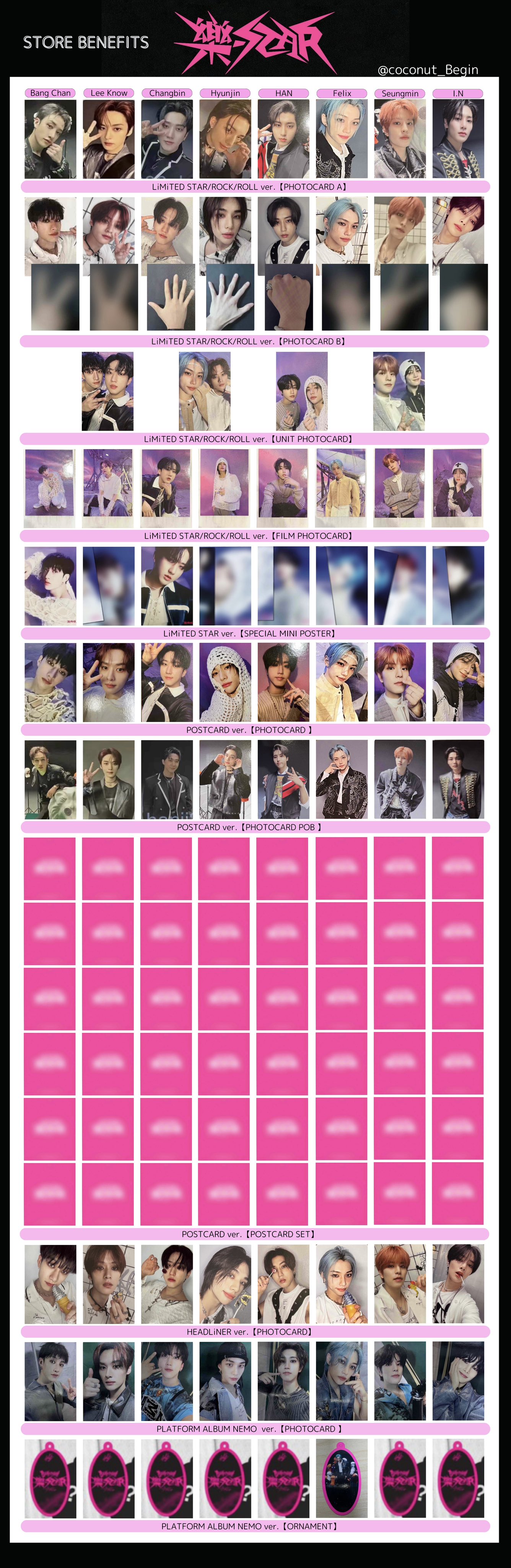 StrayKids 樂-STAR ハン 2週目 限定 サノク トレカ StrayKids SKZ 樂