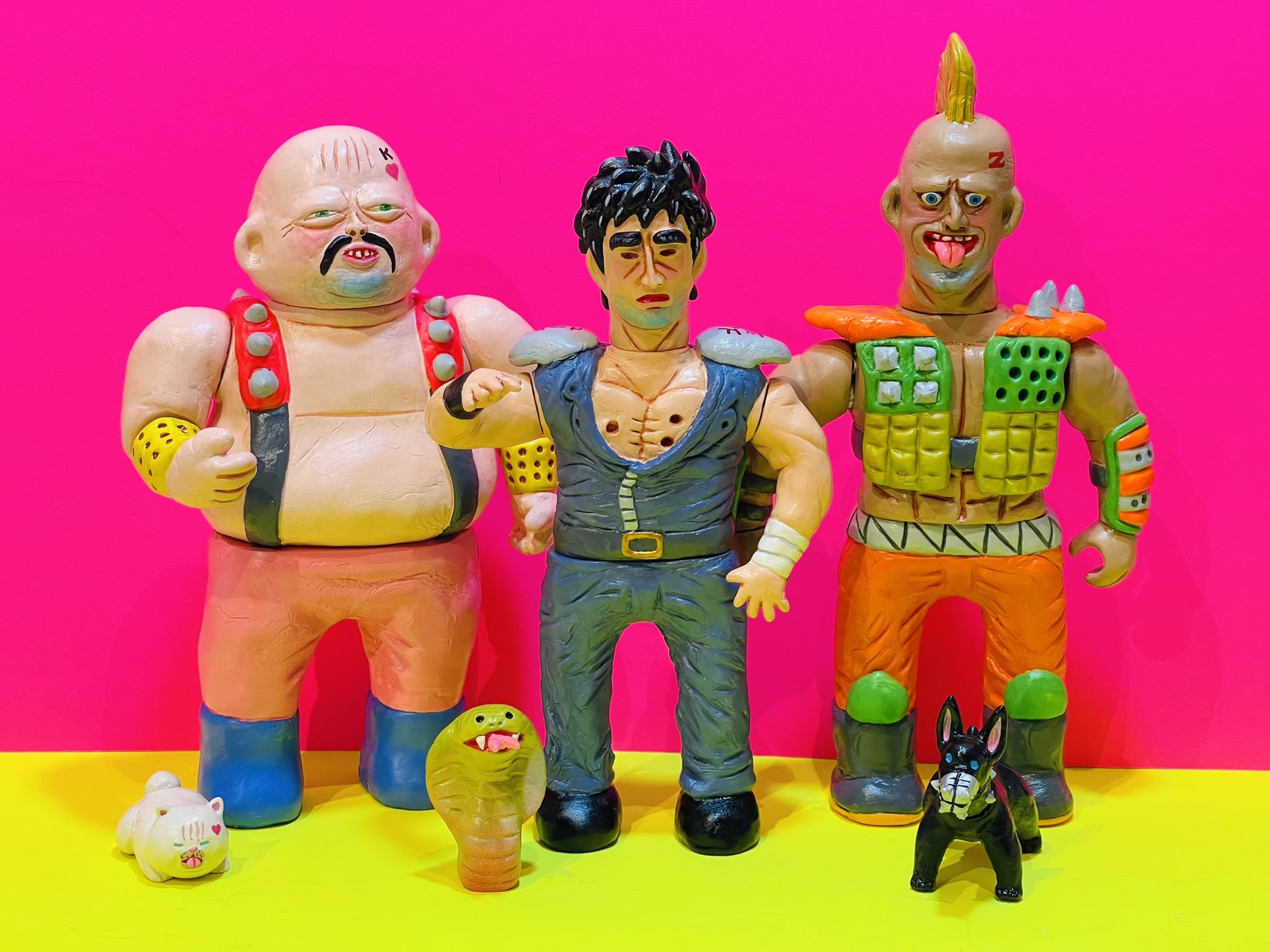 デハラユキノリ ザコ 粘土百裂拳 北斗の拳 ワンフェス デハラユキノリ