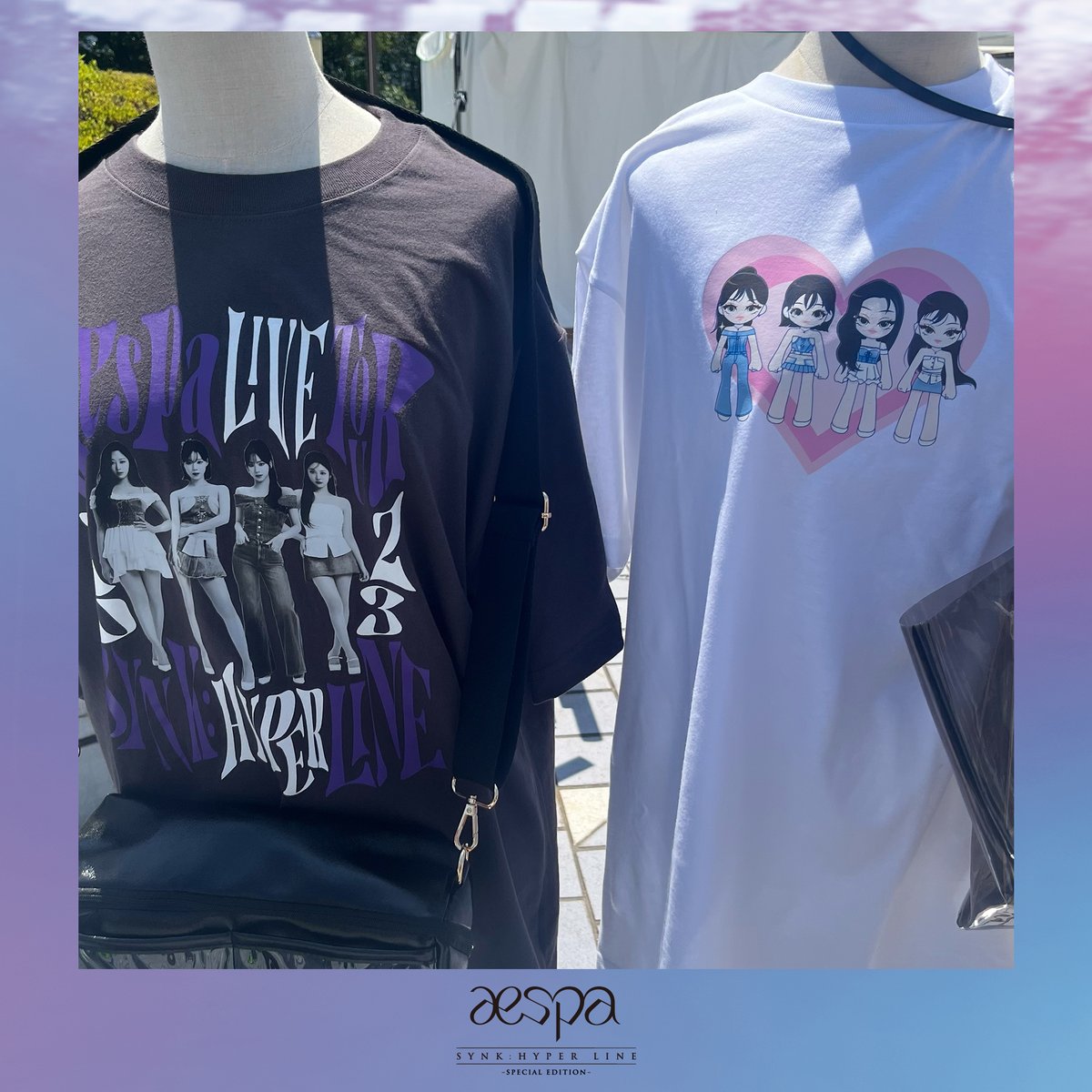 日本非売品 aespa LIVE TOUR-SYNK tシャツ 海外限定 ライブ aespa LIVE