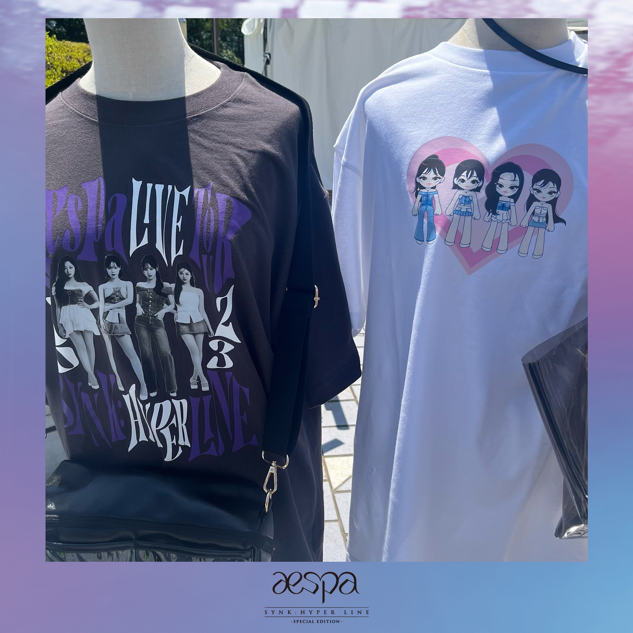 aespa バンコク ポップアップ 限定 Tシャツ トレカ コンプセット aespa