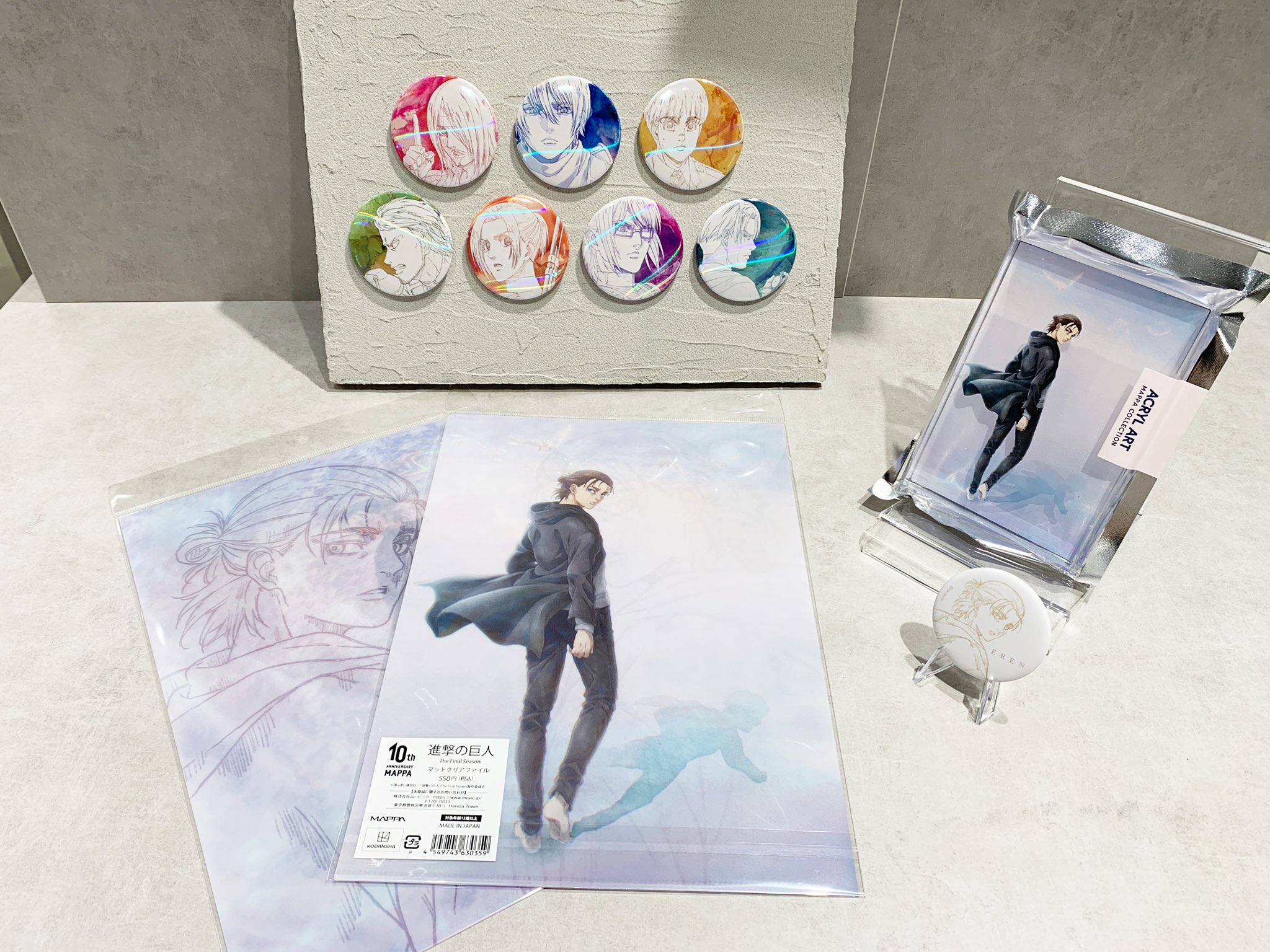 進撃の巨人 エレン 缶バッジ MAPPA 10周年 10th まとめ 進撃の巨人