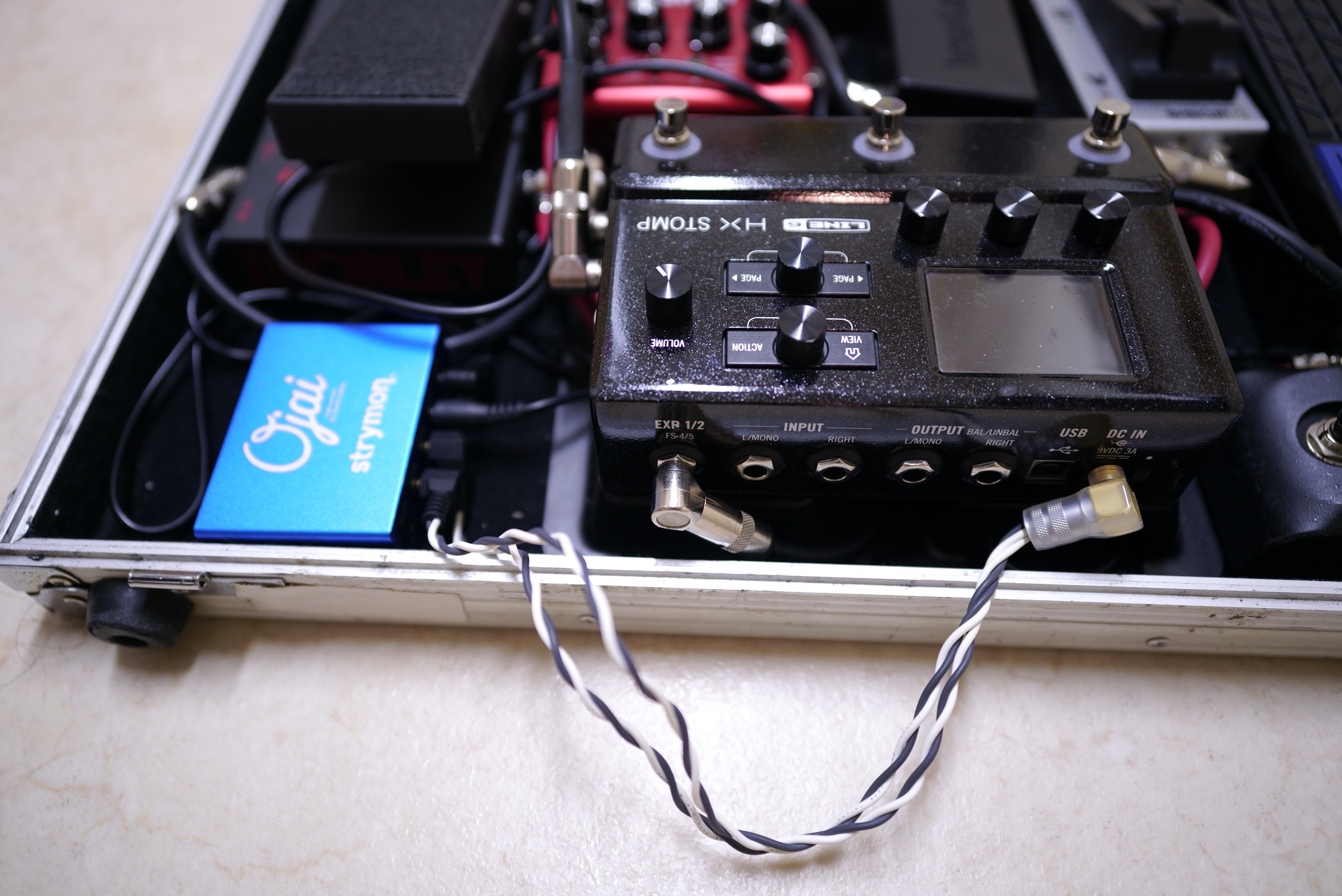 LINE6 HX Stomp（オヤイデDC-3398付き） Line 6 HX Stomp 限定青色 +