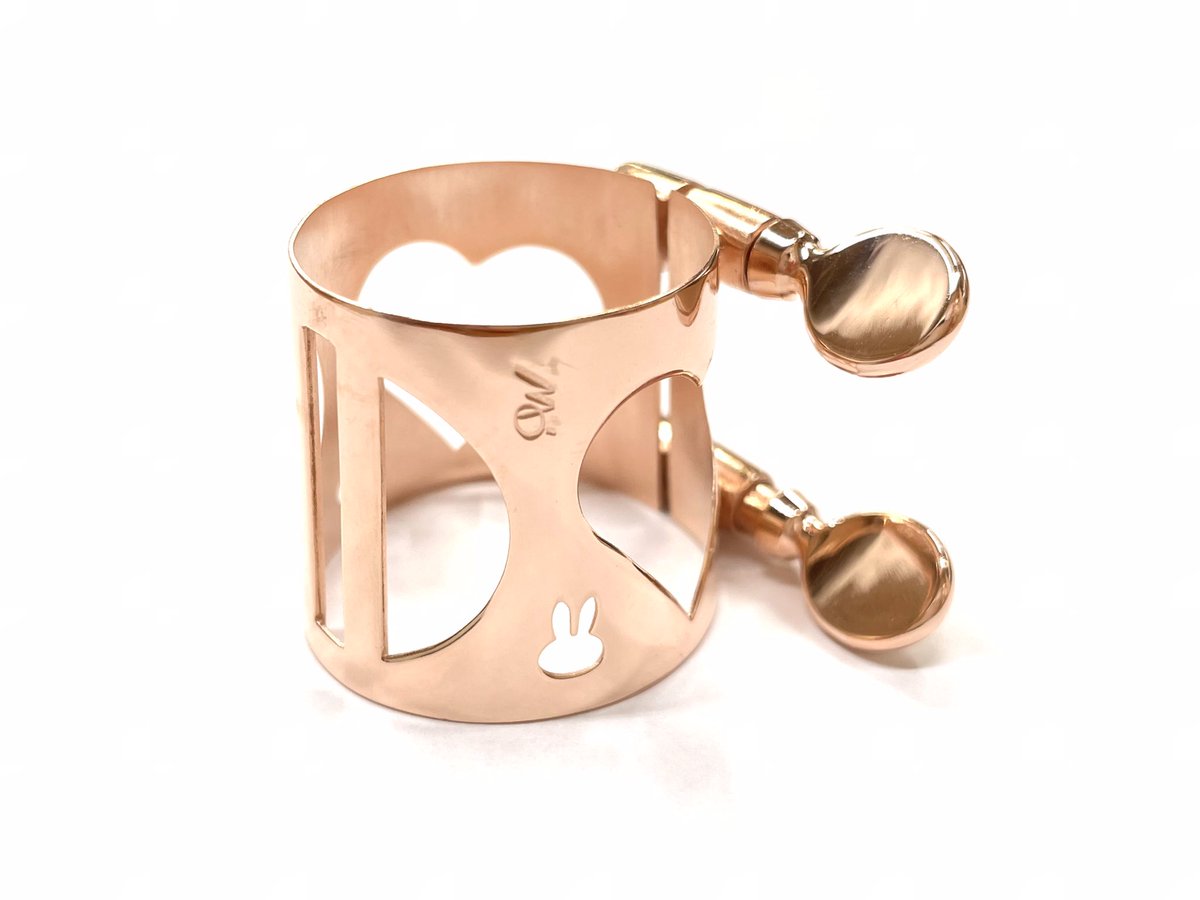 クラリネットサムレストモモリガうさぎフックゴールドプレート