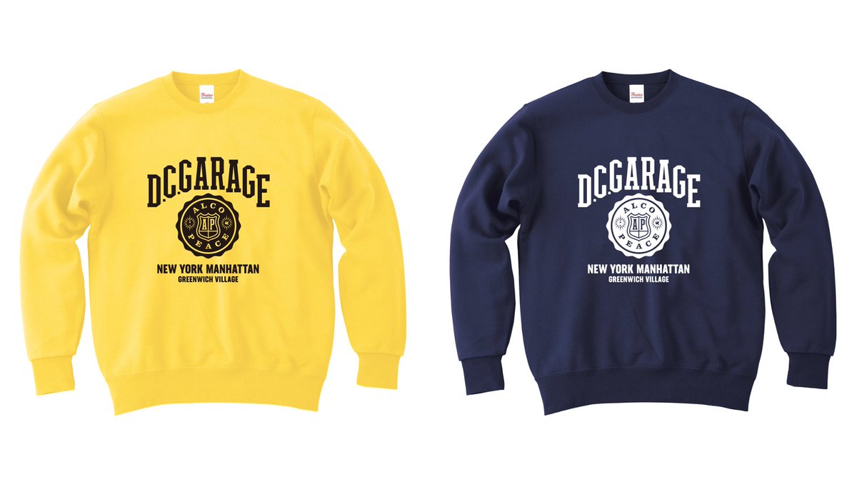お知らせ】 アルコ&ピース D.C.GARAGE 番組グッズ『スウェット＆T