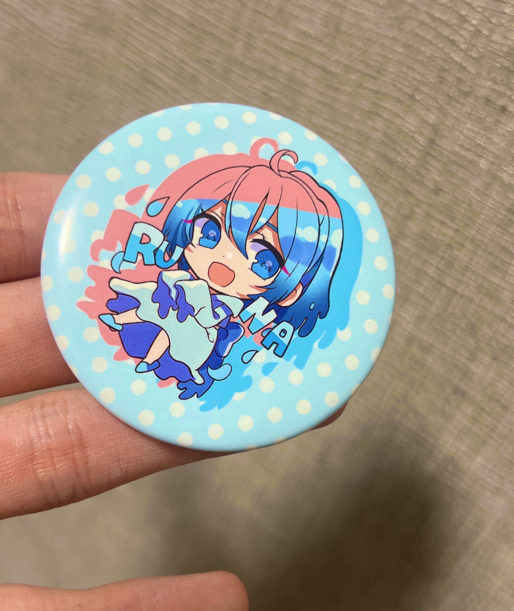 からぴち カラフルピーチ るな 初期 缶バッチ