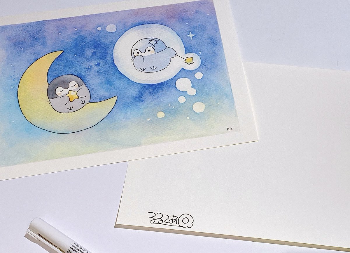 コウペンちゃん るるてあ直筆サイン入り 複製原画 コウペンちゃん るる