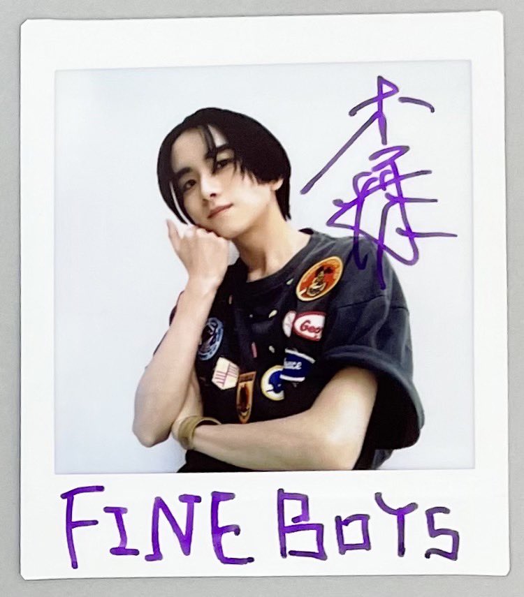 板垣李光人 サイン入り ポラロイド チェキ