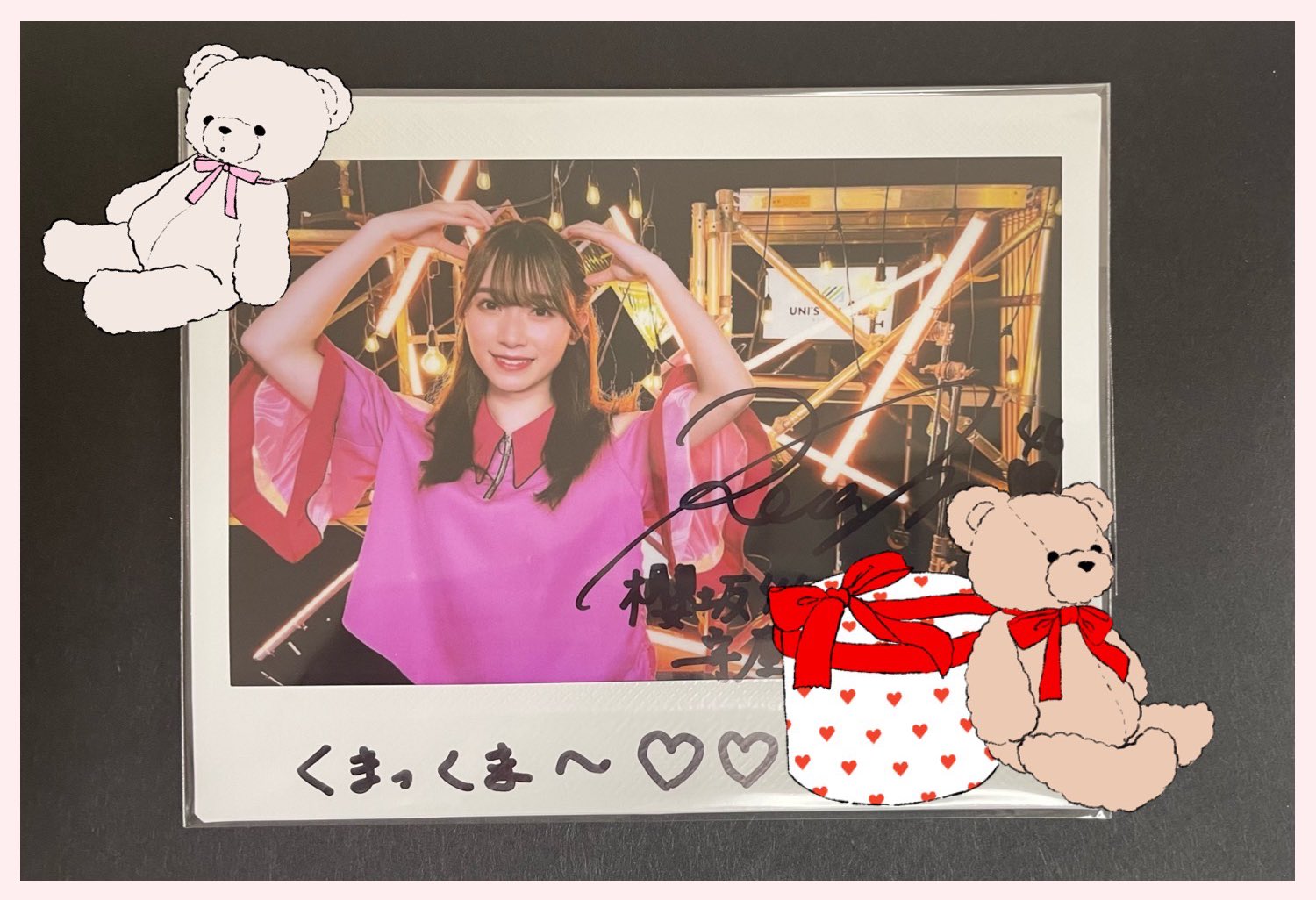 ろんど様専用 櫻坂46 守屋麗奈 直筆サイン入りチェキ ユニゾンエアー