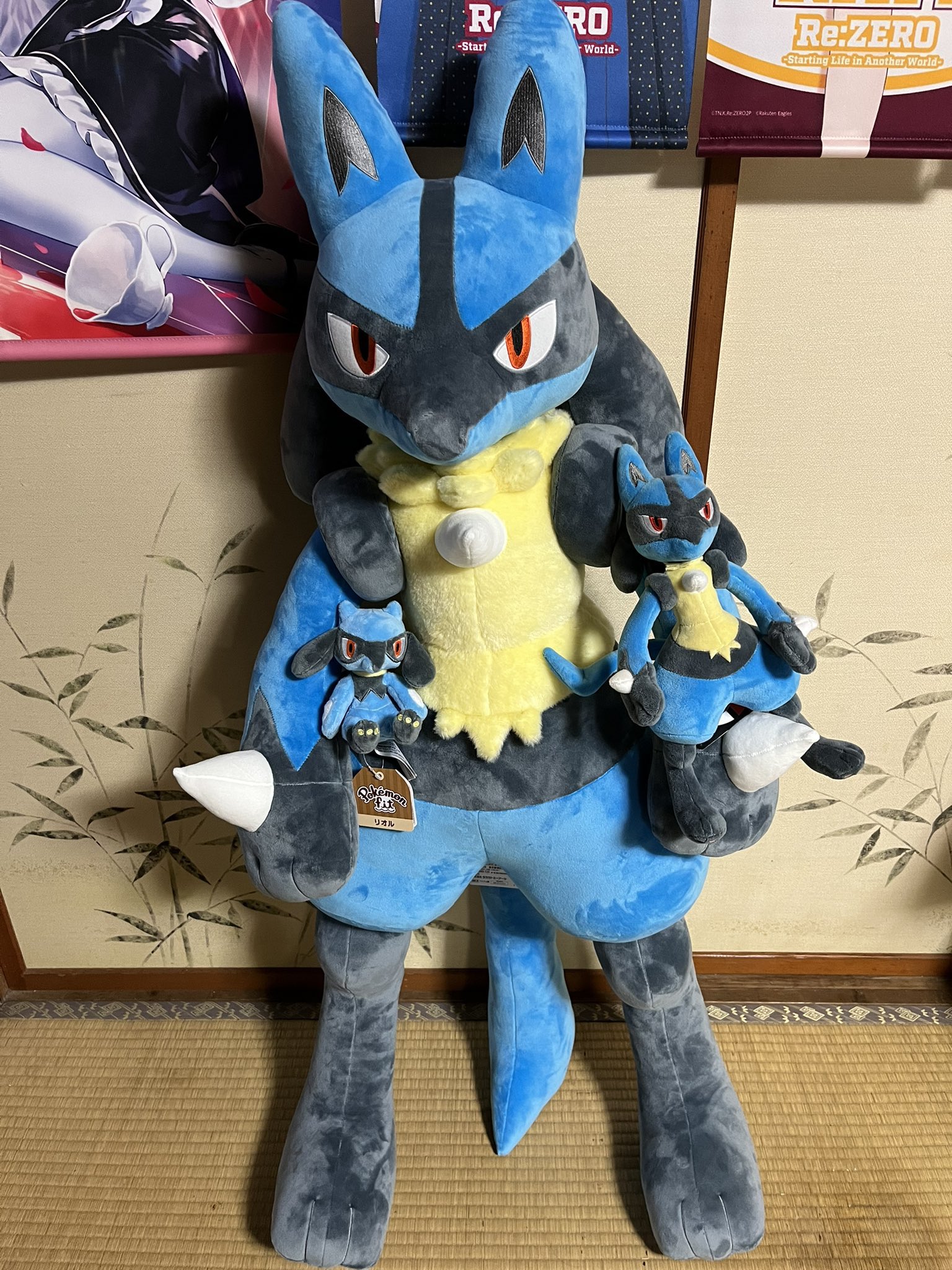 ぬいぐるみ 等身大 ルカリオ ポケモンセンターオリジナル 受注生産