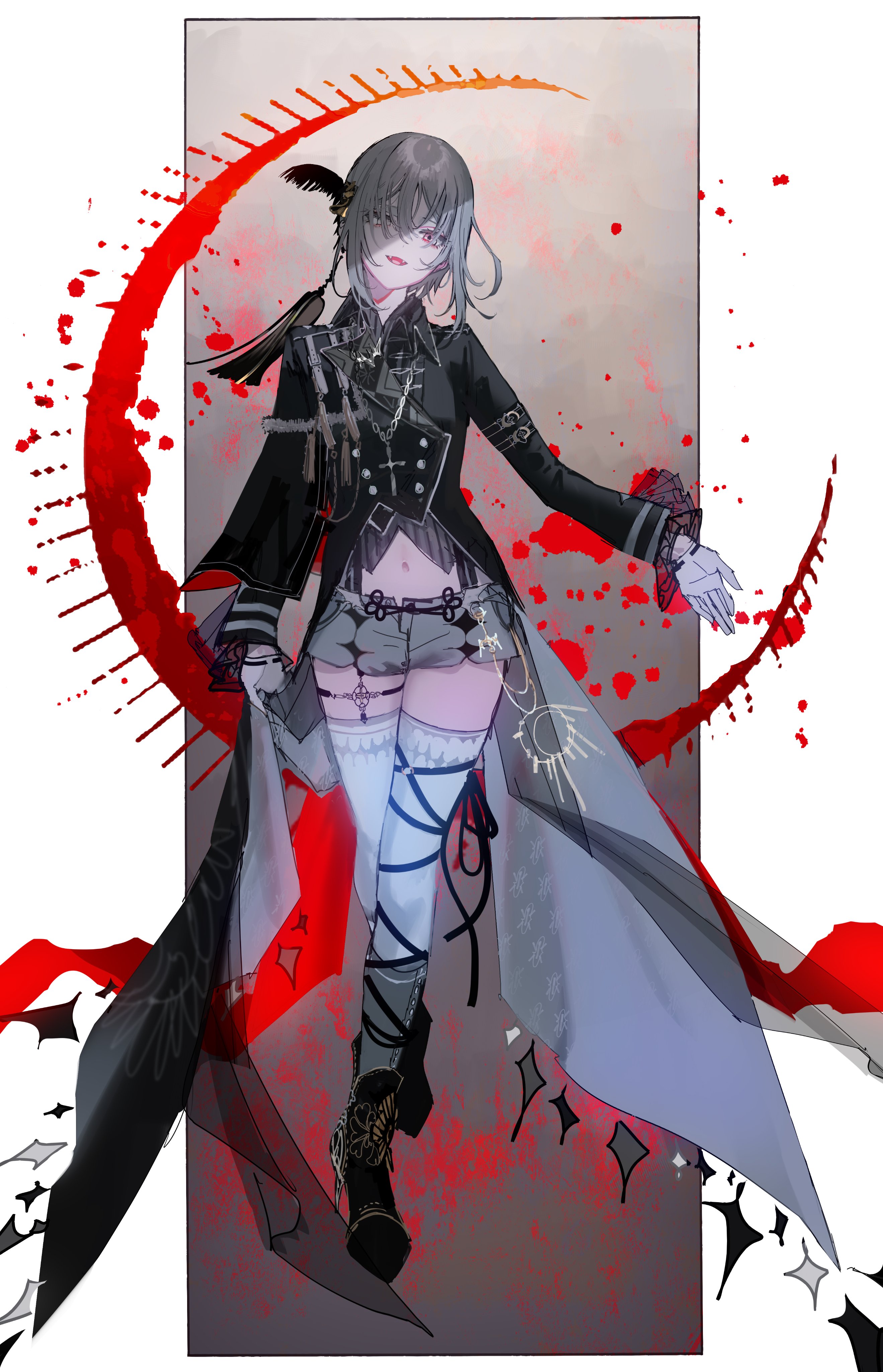 鵜飼沙樹】複製原画 絵師100人展 09 時代を着る【銀海渡ニシェ】 鵜飼