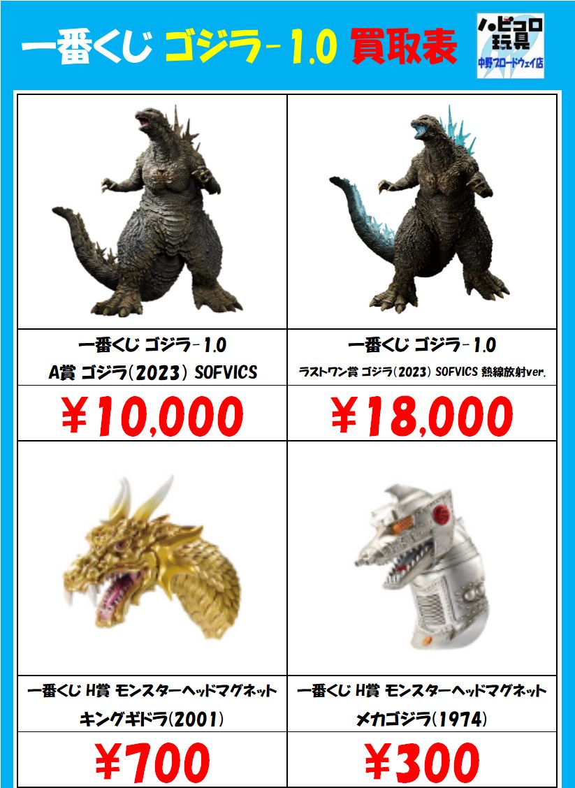 ゴジラ 一番くじ メカゴジラ D賞 おまけ6個付き 一番くじ D賞