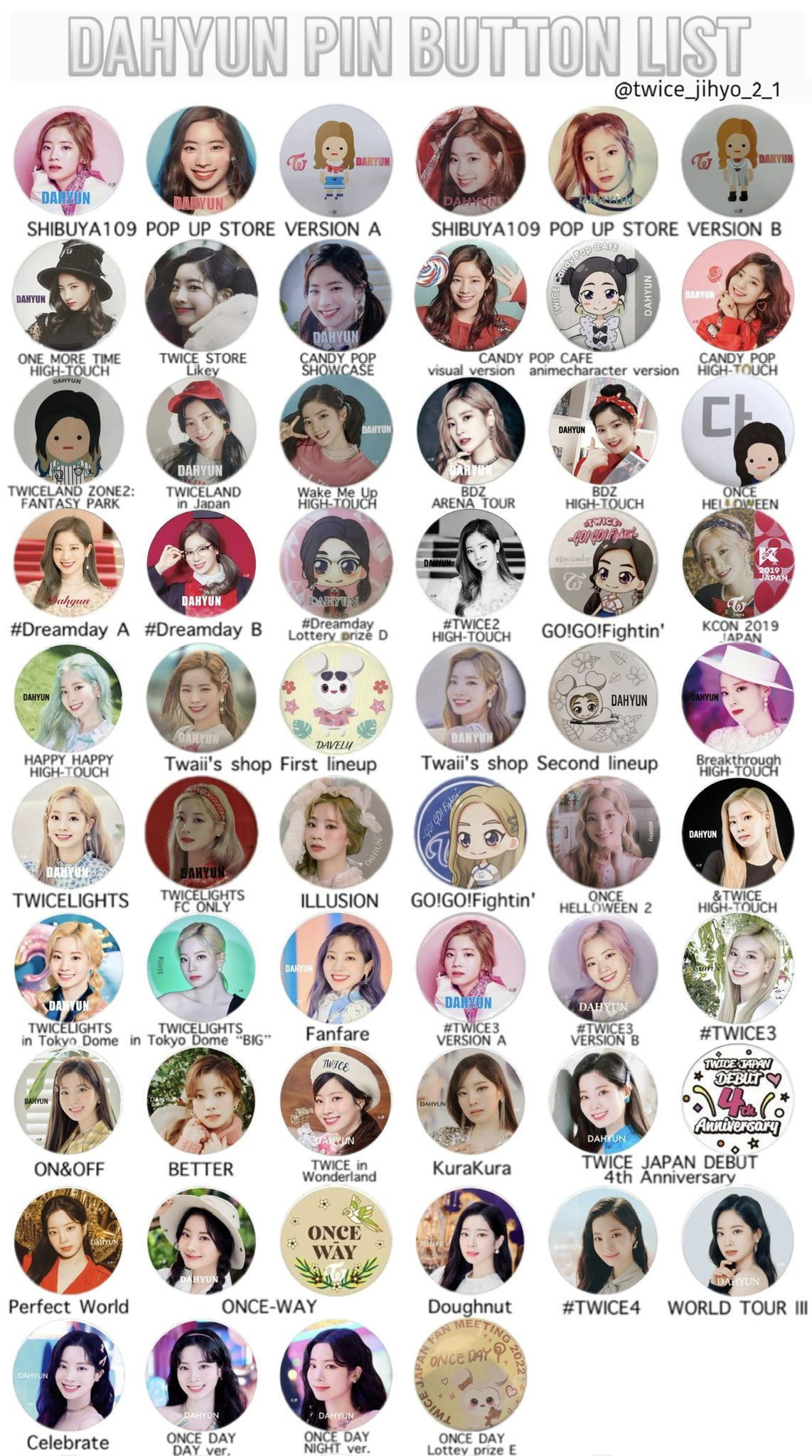 TWICE-go-go-fightin 缶バッチ チェヨン 未使用 【公式通販】