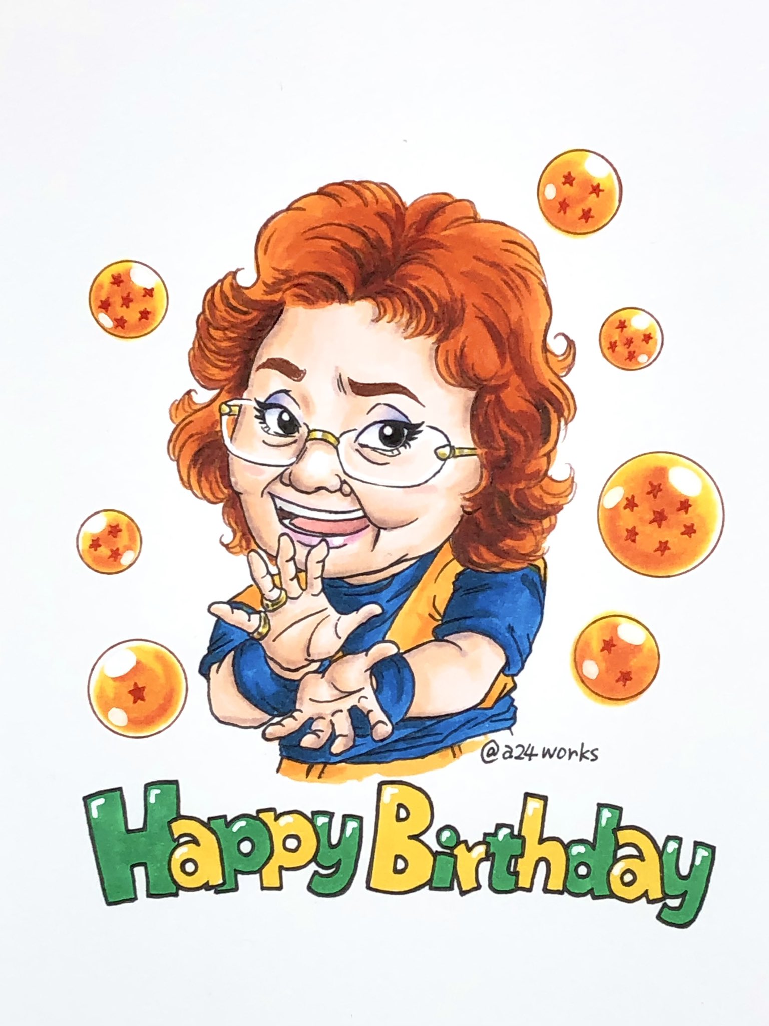 野沢雅子さんと影山ヒロノブさんのサイン 野沢雅子さんと影山ヒロノブ