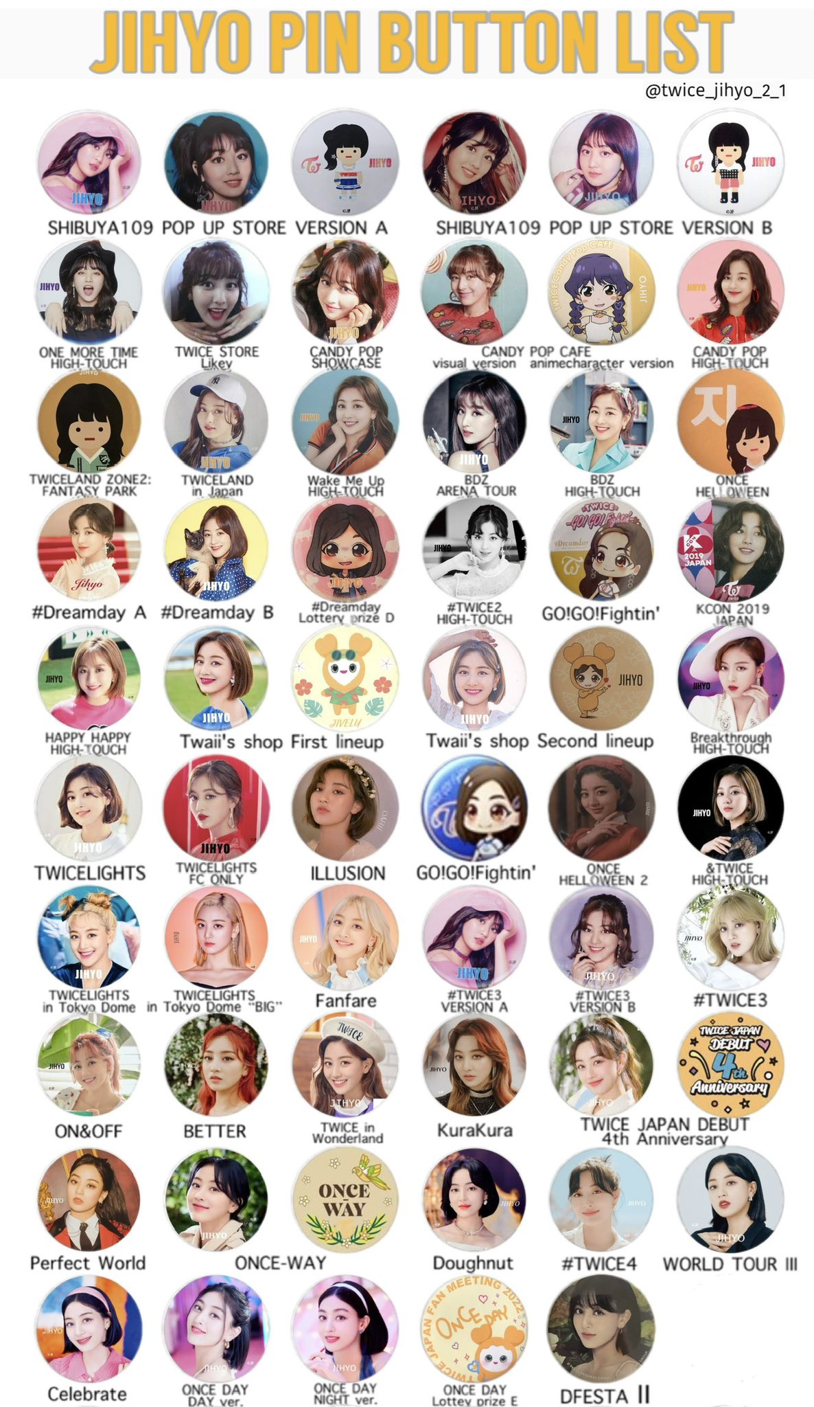 TWICE 缶バッジ まとめ売り ミナ TWICE ミナ 缶バッジ 缶バッチ まとめ