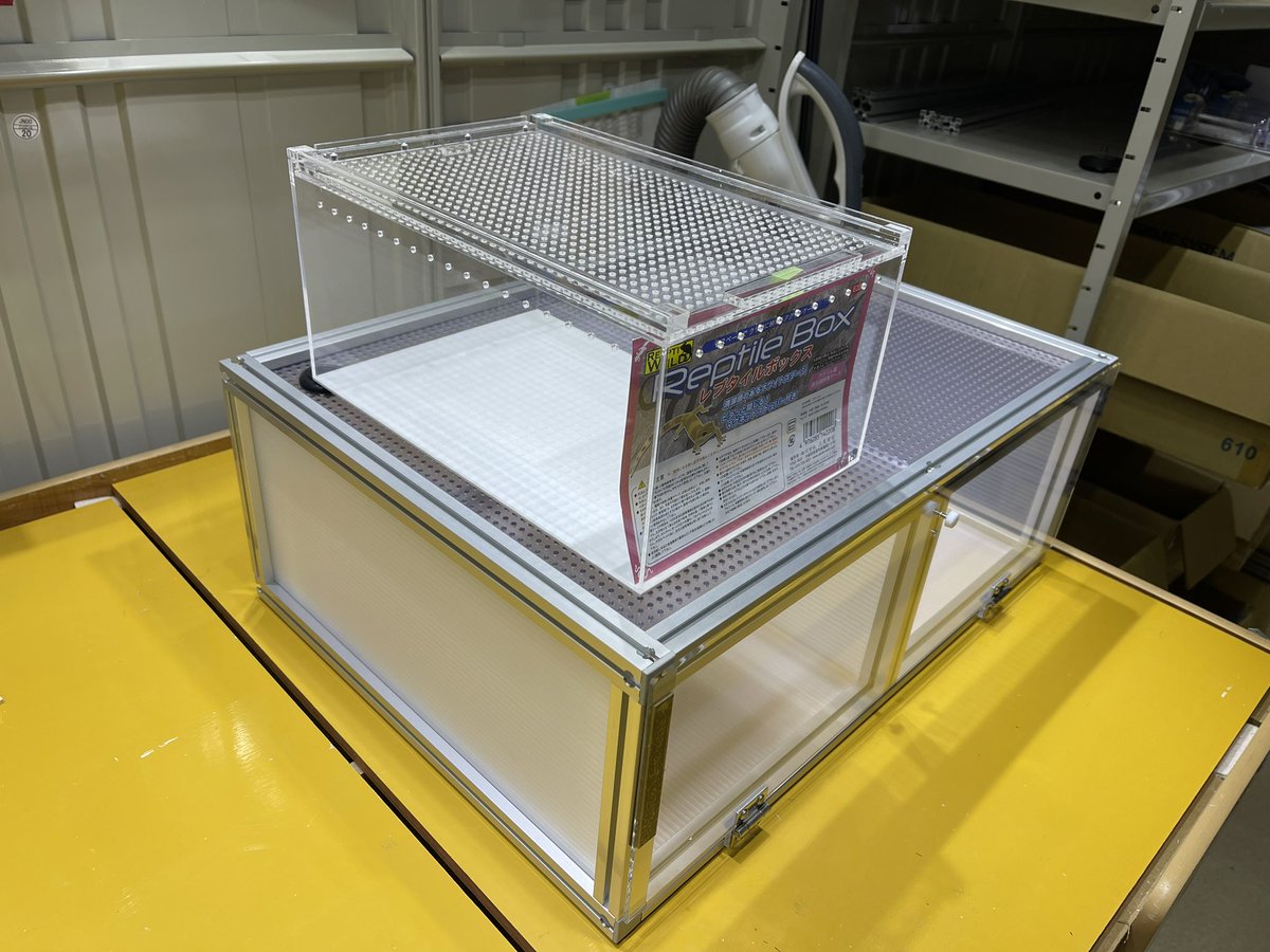 爬虫類ケージ 爬虫類飼育ゲージ 90ラック用サイズ 天井金網仕様 爬虫類