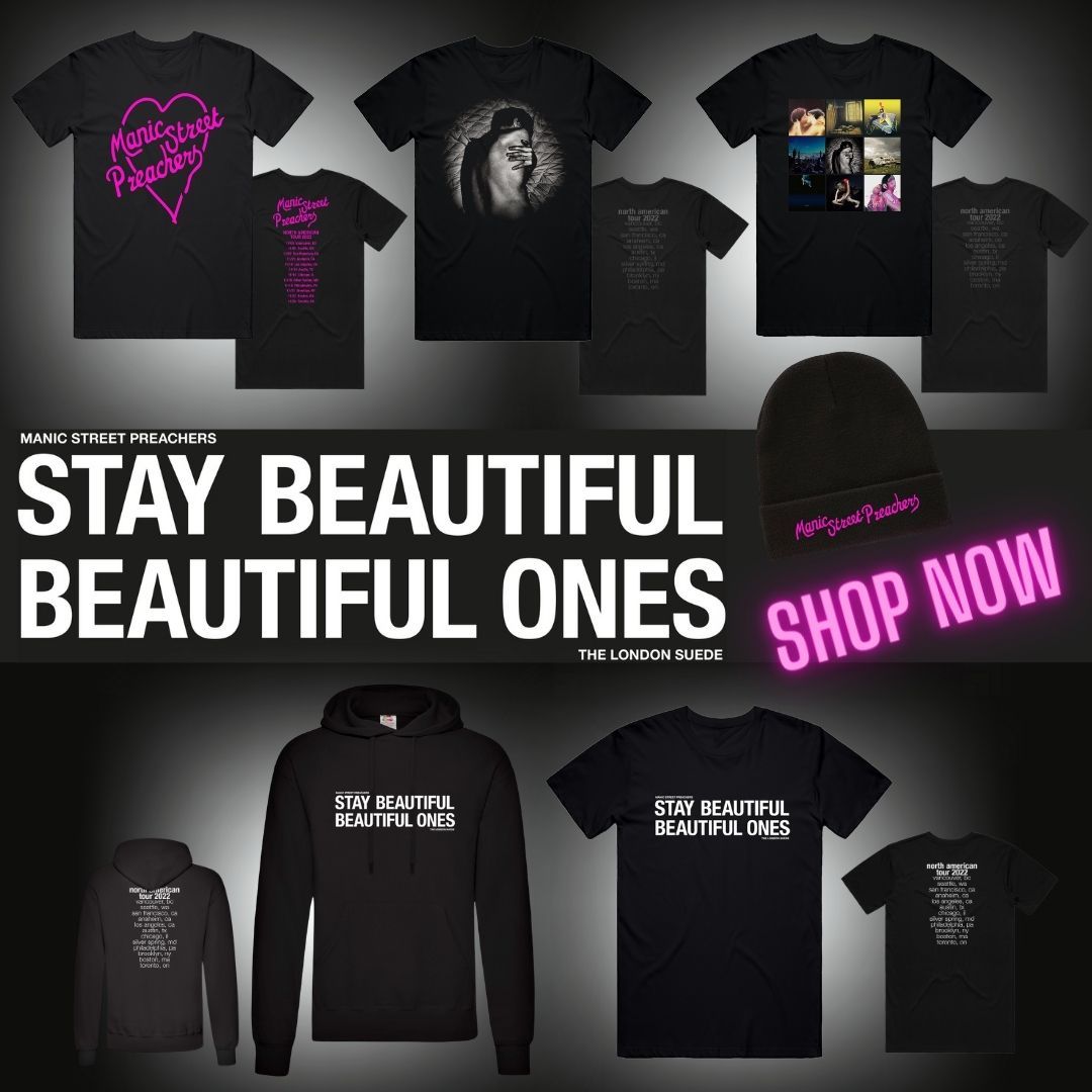 Merchandise from Manic Street Preachers & Suede's North American