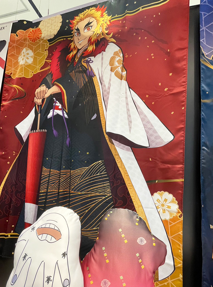 鬼滅の刃 煉獄杏寿郎 等身大 寝そべり 布ポスター C104 ufotable 等身大