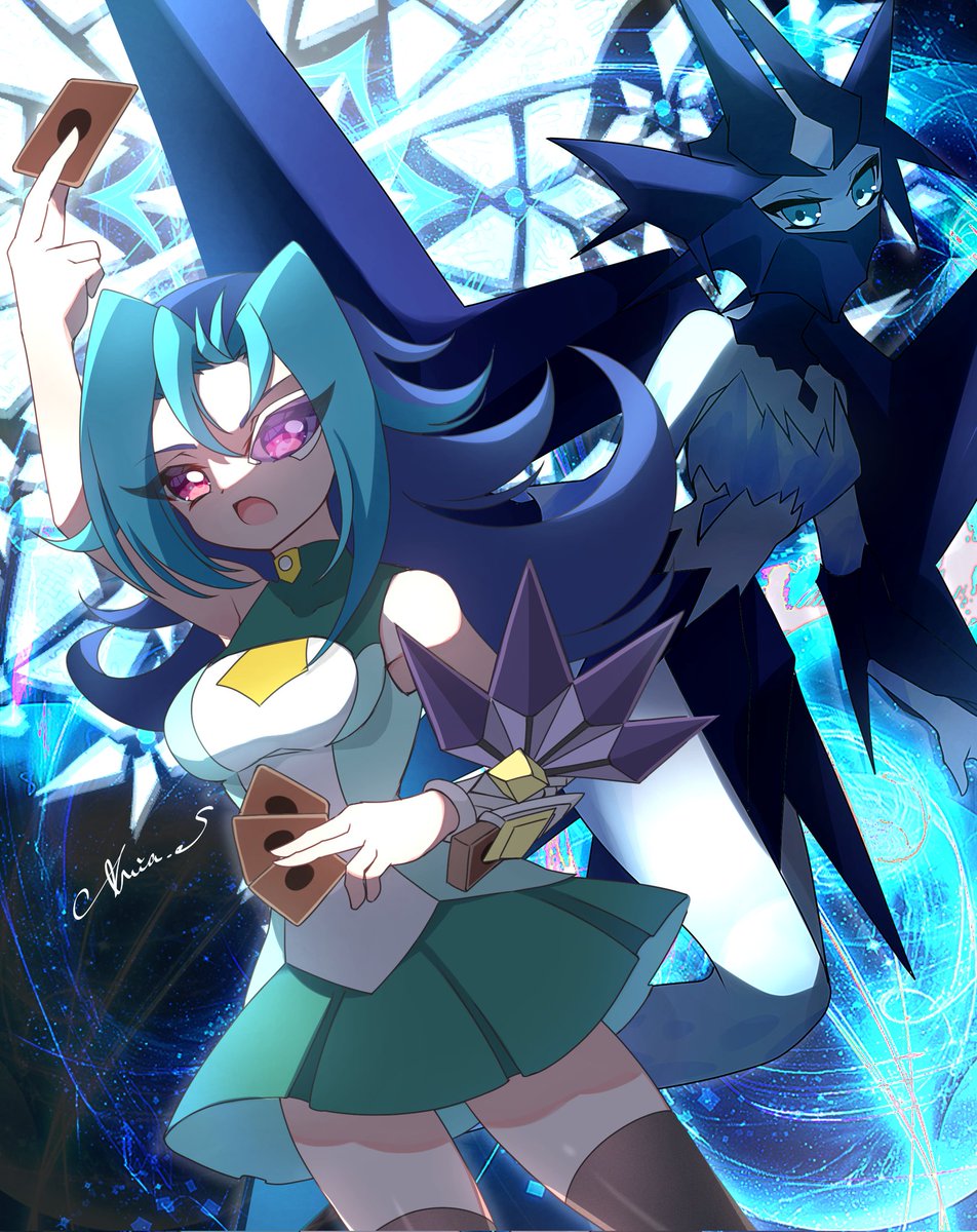 遊戯王 ポスター ZEXAL ゼアル 神代兄妹編 OCG 神代璃緒 神代凌牙