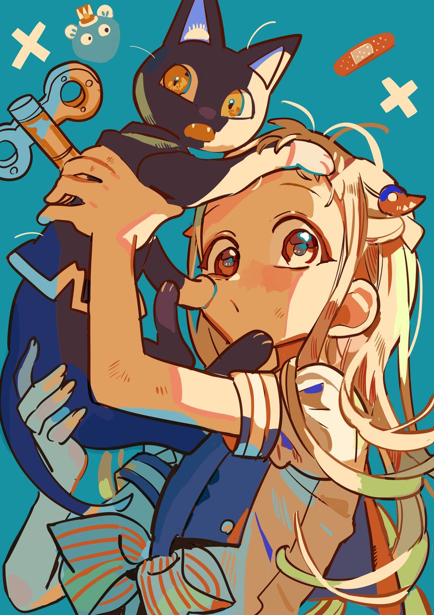 原作情報】 「地縛少年花子くん」25巻、本日発売🎉 🩵寧々と黒猫の通常