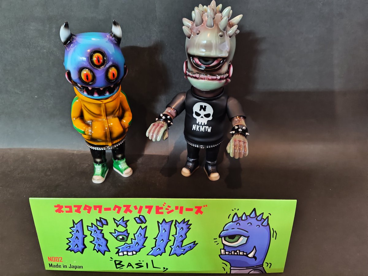 NEKOMATA WORKS バジル 墓場の画廊 ネコマタマークス 蓄光 NEKOMATA