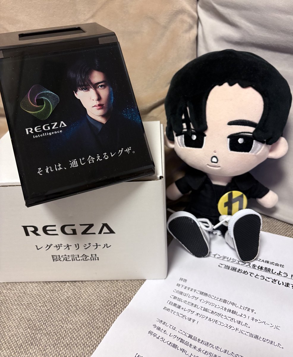レグザ×目黒蓮 REGZA オリジナル リモコンスタンド 当選品 目黒蓮 当選