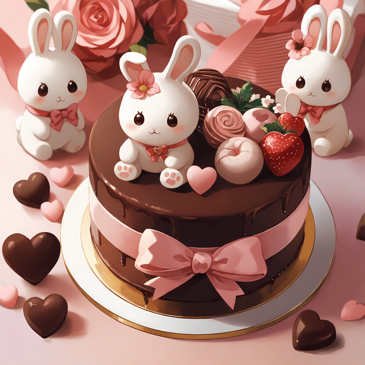 m*a様 開運絵画 ❀財宝ザックザク愛うさぎ❀ m*a様