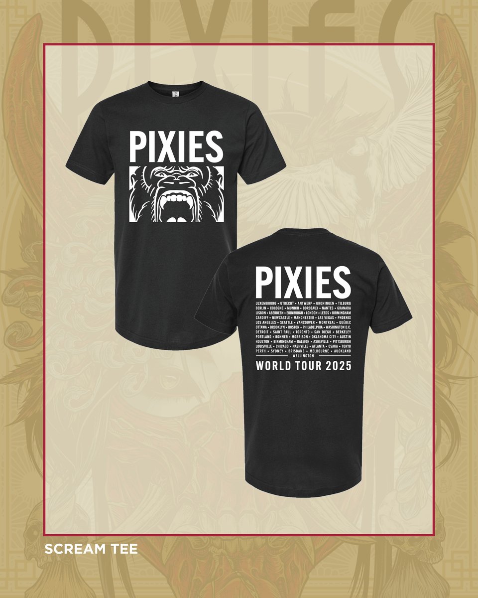 PIXIES ツアーグッズ④】 いよいよ明日からスタートするピクシーズ来日