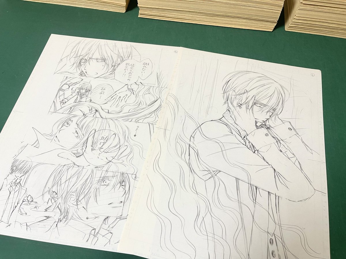 ヴァンパイア騎士 原画展 モチーフ ネックレス 原稿下絵付き