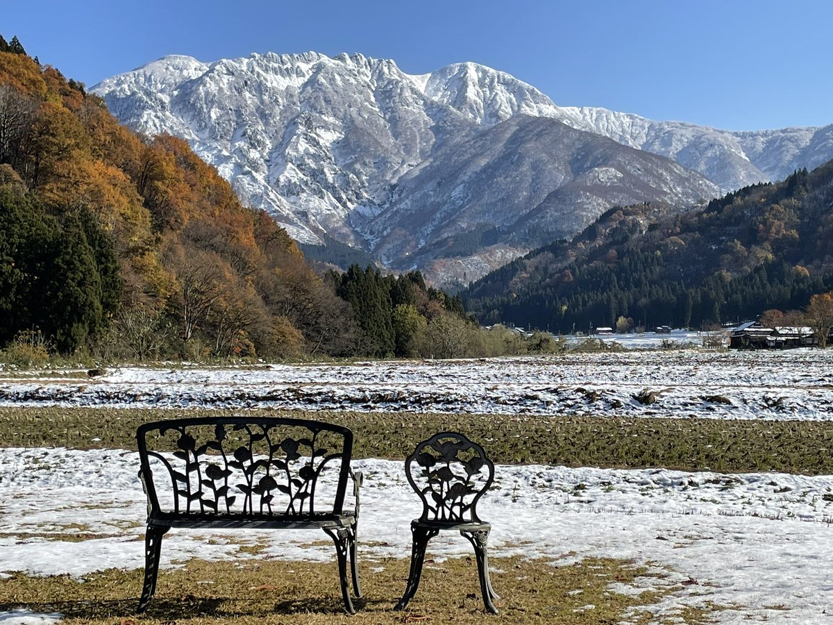 原画【富岡惣一郎】 早春・梢 けやき林 八海山 白の世界 文化村 原画