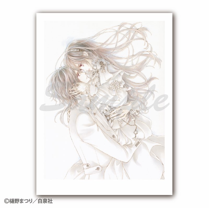 ヴァンパイア騎士展 下絵 ヴァンパイア騎士」樋野まつり直筆の原稿下絵