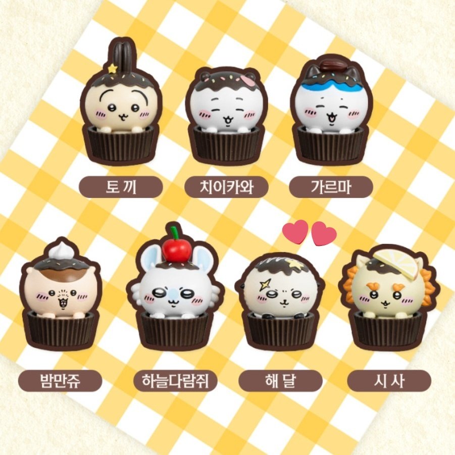 📢🧁💕ちいかわカップケーキフィギュア💕🧁 🇰🇷韓国ちいかわ公式