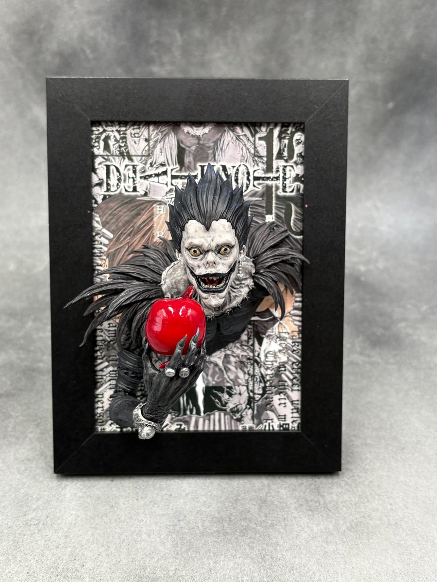 リュークのすり抜けマグネットが届いたので早速飾りました😁 めっちゃ