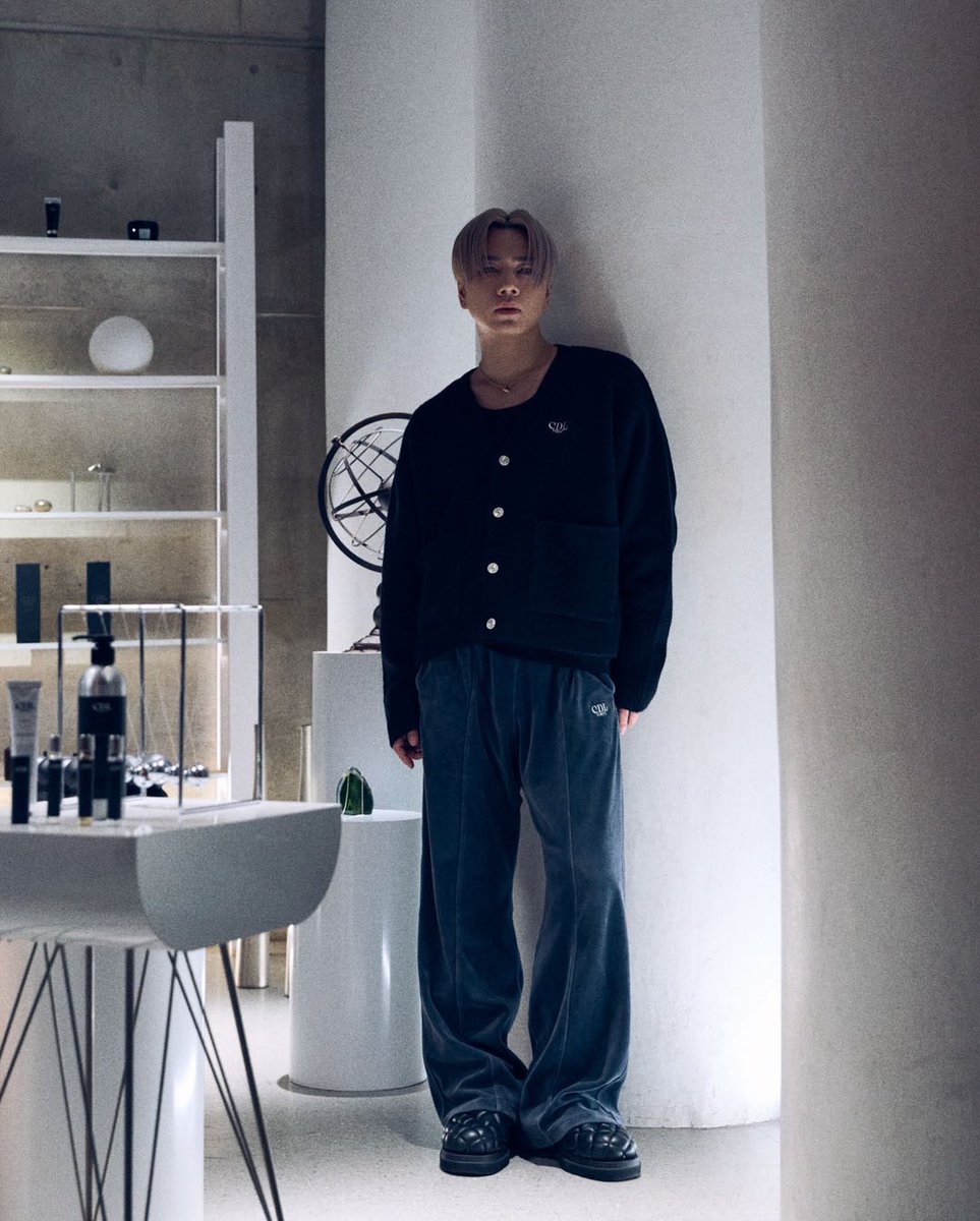 POP UP STORE NEW ITEM 🌙CDL Box Fit Cardigan COLOR : Grey / Black