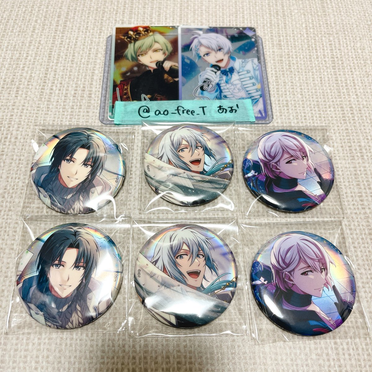 交換】アイナナ 16producers 缶バッジA 譲》一織2、環2、巳波2 求》壮