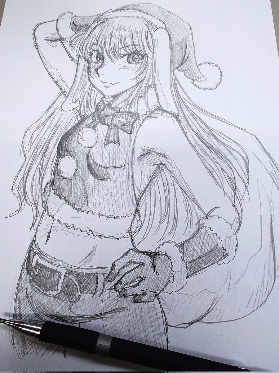 鉛筆画 人物 ストライプの服 鉛筆画 人物 ストライプの服 鉛筆で描き