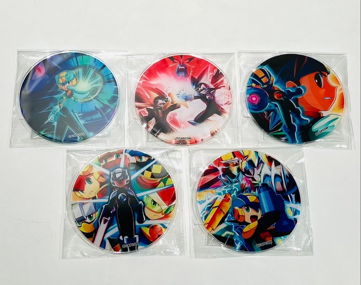 新品未開封 ロックマンエグゼ × TSUTAYA キラ箔アクリルプレート⑥