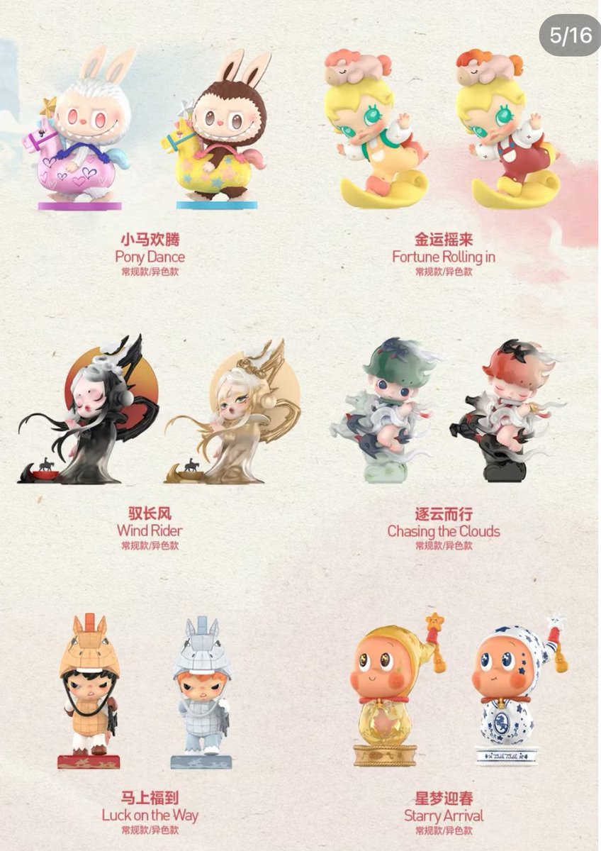 💛POPMART 馬力全開❤️ 🗓️1月8日中国発売 🧸フィギュア 59元(約