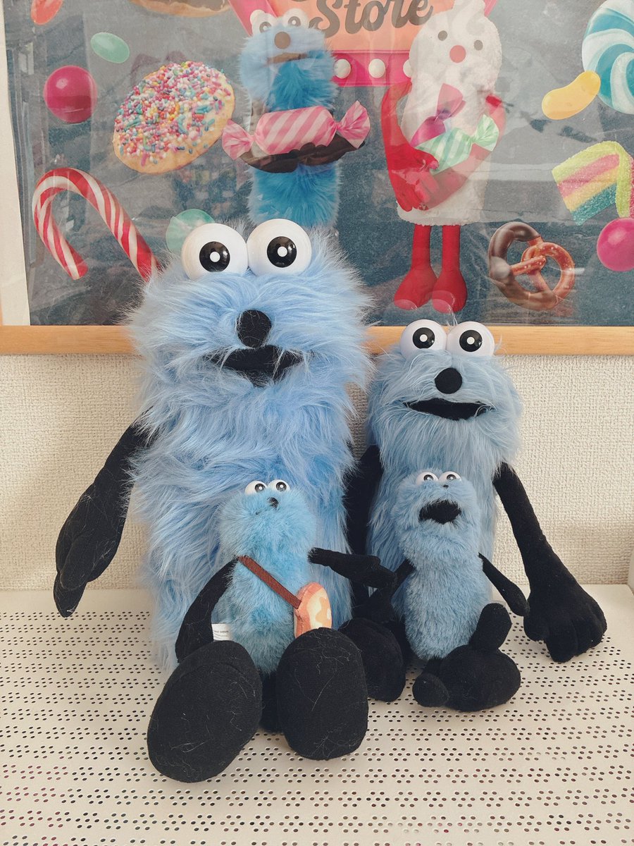 大きさ、お顔など比較してみた🌸 左上:一番くじラストワン賞 右上:公式