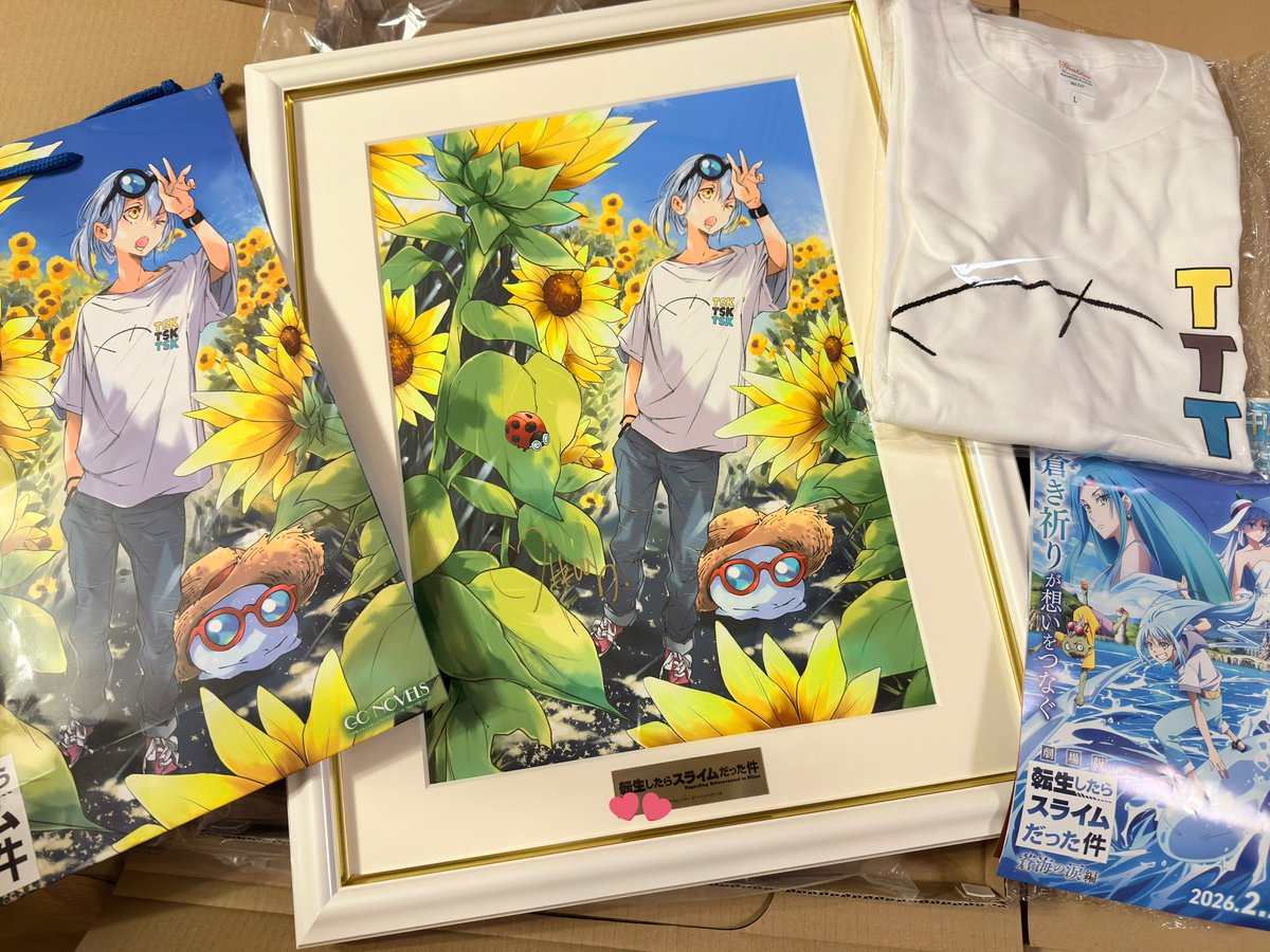 c106 転スラ みっつばー 直筆サイン入り 高精彩複製画 コミケ