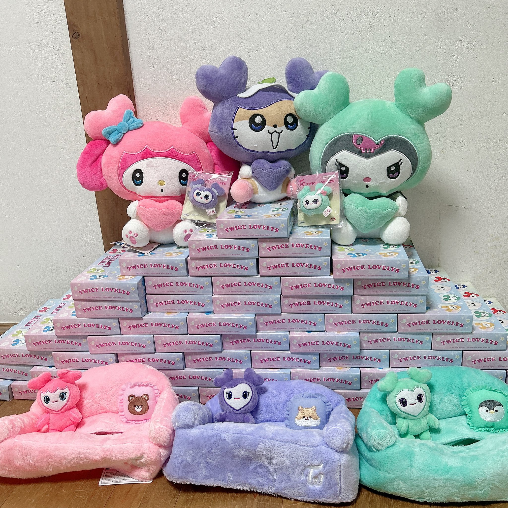 TWICE ぬいぐるみヘアピン 全種コンプ GiGO BABY LOVELYS TWICE