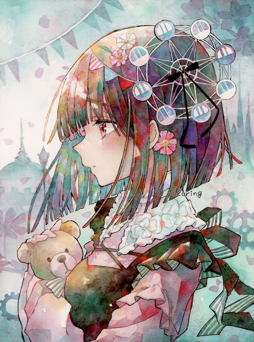 絵師100人展 優子鈴 複製原画 雛の夢 優子鈴（ゆこりん）○